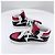 Céline Sneakers high-top in pelle rosso - vista 5