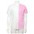 Maison Martin Margiela Color Block Baumwoll-T-Shirt Unisex Pink