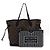 Louis Vuitton Borsa a tracolla Neverfull MM in pelle nera con monogramma Inside Out Nero