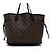Louis Vuitton Borsa a tracolla Neverfull MM in pelle nera con monogramma Inside Out Nero - vista 5