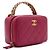 Chanel Borsa Tote in Pelle Rosa con Manico e Tracolla a Catena per Vanity Camera - vista 3