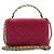 Chanel Borsa Tote in Pelle Rosa con Manico e Tracolla a Catena per Vanity Camera - vista 4
