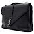 Saint Laurent Grande bolsa tote College com relevo de crocodilo, bolsa de ombro com corrente prateada e transversal Preto - vista 2