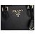 Prada Borsa Tote Quadrata Saffiano Nero - vista 11