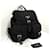 Prada Triangle Logo Nylon Rucksack Medium Schwarz  - Ansicht 12