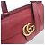 Gucci Piccola borsa a mano e a tracolla in pelle GG Marmont Rosso - vista 5