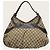 Gucci Borsa Hobo Queen in Jacquard Gold Ribbon Marrone - vista 5