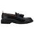 Thom Browne Mocassini con nappe in pelle di vitello lucida Microsol Nero - vista 4