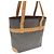 Céline Borsa a tracolla in macadam con bordi in pelle marrone