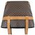 Céline Borsa a tracolla in macadam con bordi in pelle marrone - vista 5