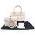 Saint Laurent Borsa Tote Uptown Small e Borsa a Spalla Bianco - vista 22