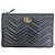 Gucci Clutch in pelle GG Marmont Nero