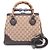 Bamboo Gucci Borsa Tote e Borsa a Spalla in Jacquard con Logo GG e Manico in Bambù Marrone