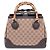 Bamboo Gucci Borsa Tote e Borsa a Spalla in Jacquard con Logo GG e Manico in Bambù Marrone - vista 3