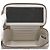 Vanity Chanel Beauty case Caviar Grigio Perla con catena dorata Marrone - vista 5