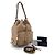 Prada Borsa bucket in jacquard e pelle di vitello