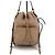 Prada Borsa bucket in jacquard e pelle di vitello - vista 2