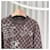 Louis Vuitton Maglione in lana a girocollo con monogramma ricamato Marrone  - vista 4