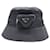 Prada Re Nylon Fischerhut Schwarz