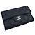 Chanel Classic Flap Kartenetui Caviar gesteppt mit Silberrand Schwarz - Ansicht 2