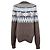Louis Vuitton Maglione in maglia con firma grafica Marrone