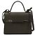 Delvaux Borsa Tote Tempête MM in pelle di vitello Crispy Khaki Marrone