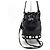 Fendi Mini borsa a secchiello e borsa a tracolla Montreggio in pelle nera decorata con perle - vista 4