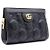 Gucci Mini bolsa de ombro e transversal em matelassé com relevo GG preto e corrente dourada - vista 3
