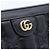 Gucci Mini bolsa de ombro e transversal em matelassé com relevo GG preto e corrente dourada - vista 4