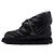 Miu Miu Botines de mujer de nylon acolchado negro con cremallera frontal