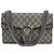 Gucci Dionysus Schultertasche aus beige GG Supreme Canvas mit mittlerer Kette Braun