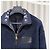 Louis Vuitton Fleece-Bomberjacke mit Lederpatch Blau - Ansicht 4