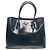 Prada Borsa Tote Doble Gold in Saffiano Vernice nero con tracolla - vista 2