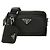 Prada Bolso de hombro en Re-Nylon y piel Saffiano OOO Negro