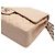 Chanel Borsa a tracolla classica in agnello beige con catena argentata media Marrone - vista 11