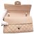 Chanel Borsa a tracolla classica in agnello beige con catena argentata media Marrone - vista 8
