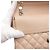 Chanel Borsa a tracolla classica in agnello beige con catena argentata media Marrone - vista 9
