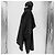 Prada Poncho para Lluvia de Mujer de Nylon con Logo Triangle Negro - vista 4