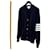Thom Browne Cardigan mit diagonaler Strickoptik Navy Blau