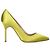 Manolo Blahnik Satin-Pumps Golden