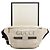Gucci Borsa a tracolla unisex in pelle con logo stampato Bianco