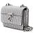 Jimmy Choo Borsa a Spalla e a Tracolla Crystal Decor Silver Chain Argento - vista 2