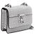 Jimmy Choo Borsa a Spalla e a Tracolla Crystal Decor Silver Chain Argento - vista 3