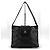 Chanel Vintage gesteppte Schultertasche aus Lammfell Schwarz