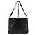 Chanel Vintage gesteppte Schultertasche aus Lammfell Schwarz - Ansicht 2