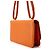 Borsa a tracolla in pelle classica Bottega Veneta Arancione - vista 2
