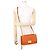 Borsa a tracolla in pelle classica Bottega Veneta Arancione - vista 5