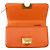 Borsa a tracolla in pelle classica Bottega Veneta Arancione - vista 6