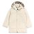 Burberry Gesteppte Kapuzenjacke mit Karomuster für Kinder (Beige) Weiß