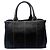 Borsa a mano e borsa a tracolla in tela Canapa nera Prada Nero - vista 2